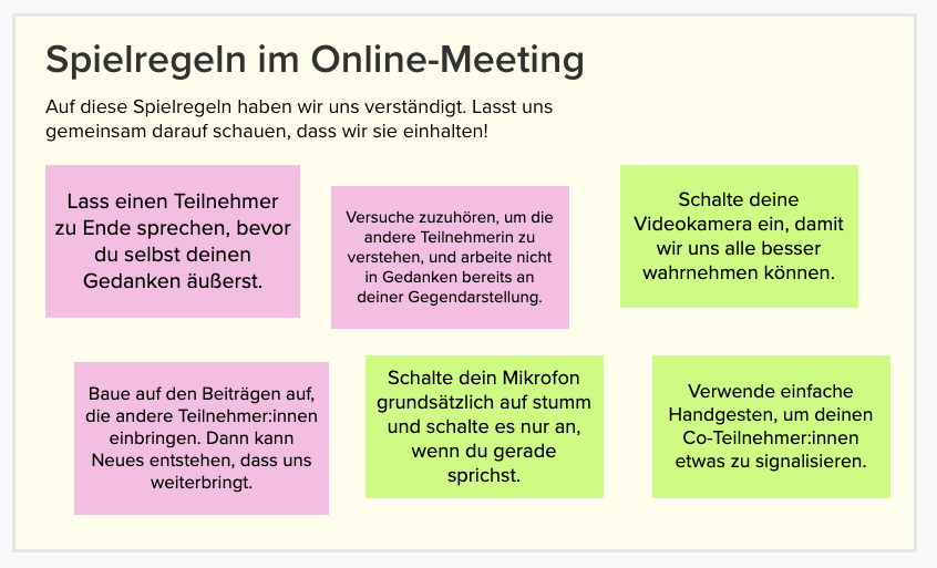 Online-Meetings effektiv gestalten: Spielregeln